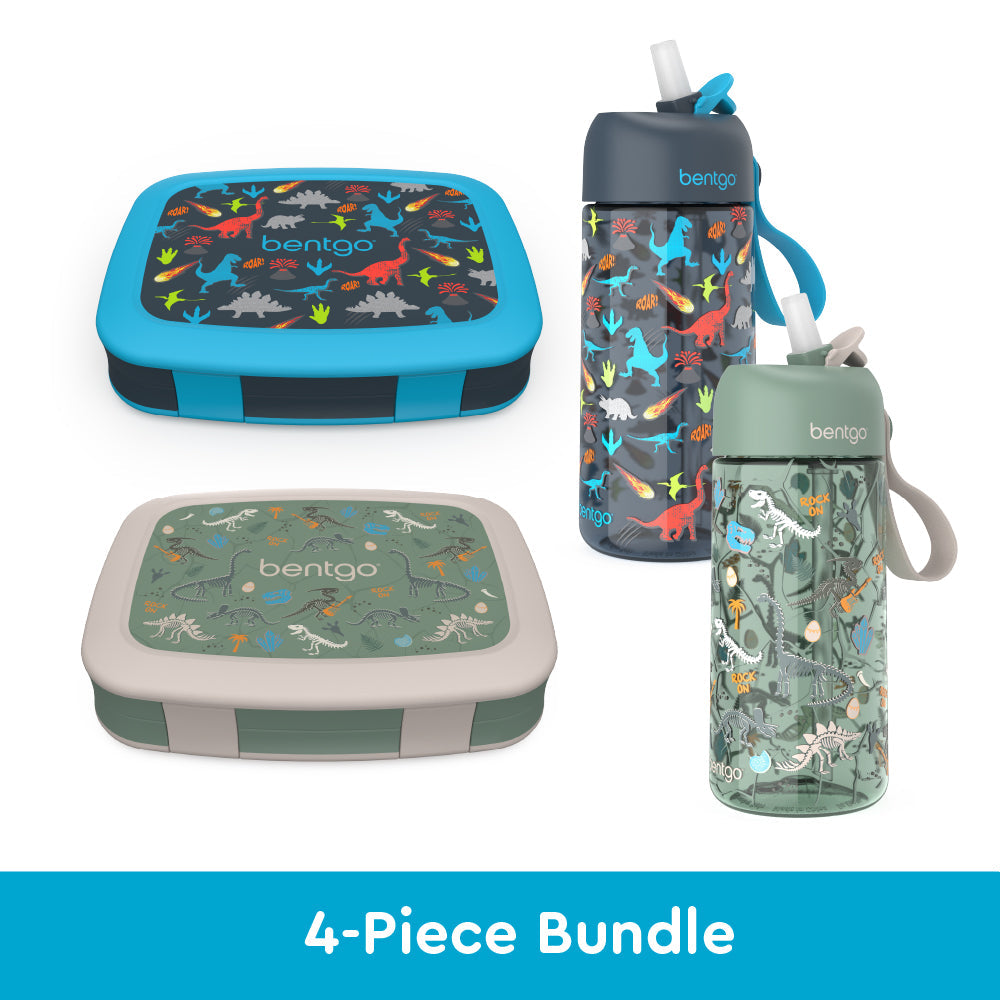 bentgo-kids-prints-lunch-boxes-and-water-bottles-m6 bentgo-lunch-box-bottle-bundle-dinsoaur-fossils-1.jpg
